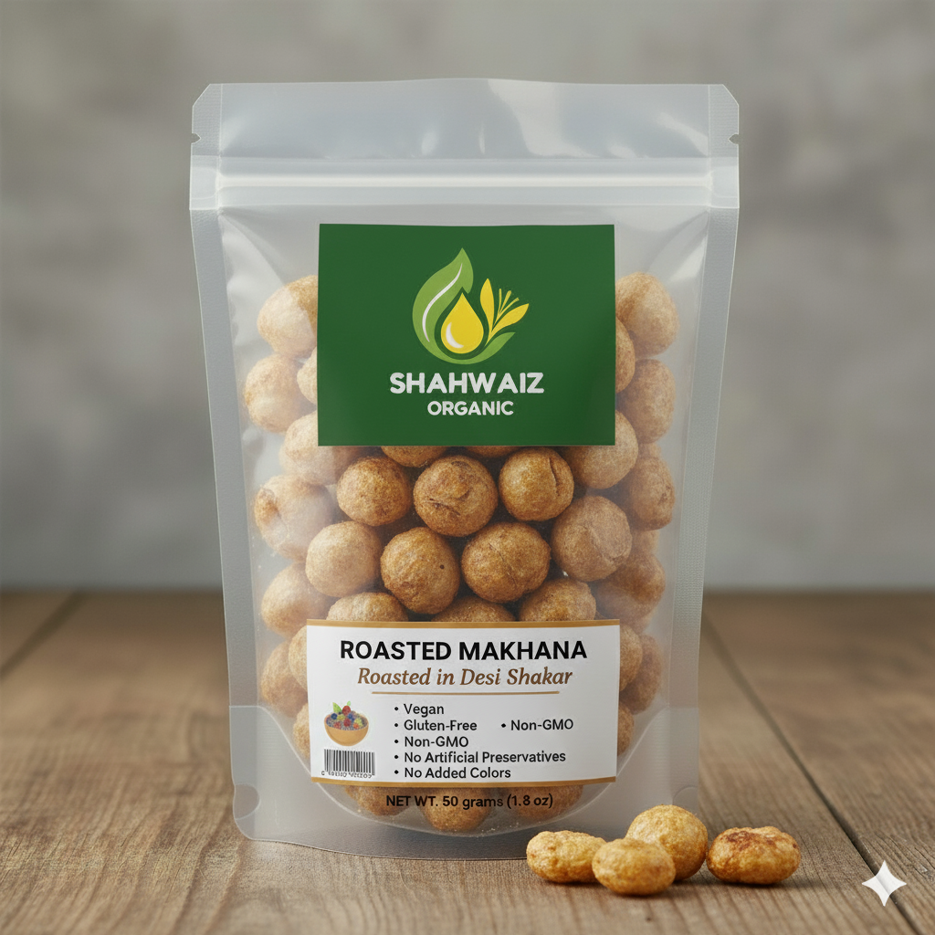 Roasted Phool Makhana (Fox Nuts or Lotus Seeds)